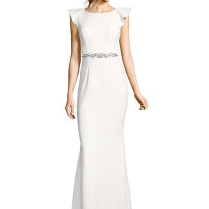 Adrianna Papell classic wedding gown